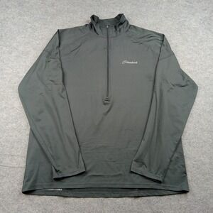 Cloudveil Pullover Mens XL Green 1/4 Zip Long Sleeve Hiking Top Performance*